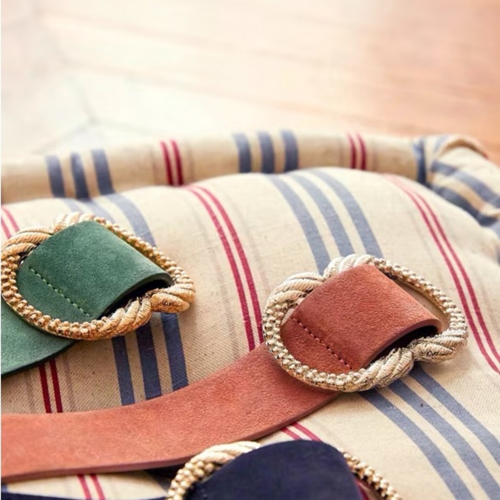 Sezane Coral Belt with Gold Buckle - Picture 6 of 6